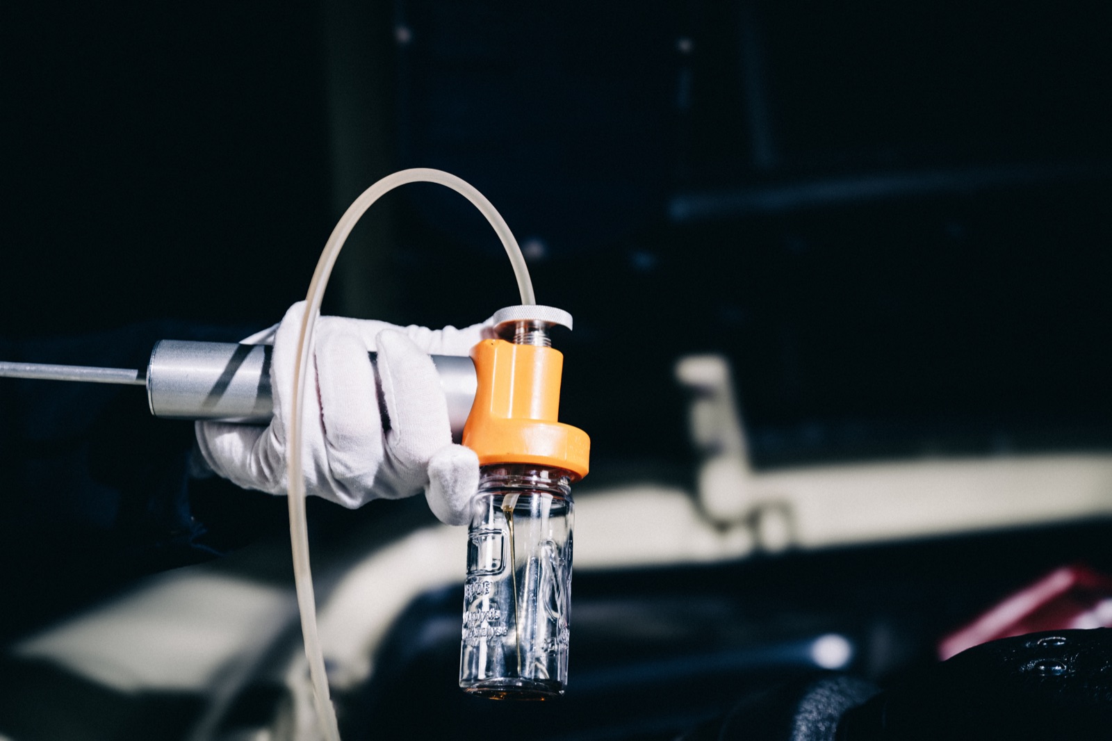 Campione tecnico prelevato da una vettura da collezione