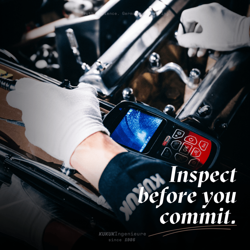 Endoskopische Prüfung von Oldtimer-Komponenten zur objektiven Zustandsbewertung